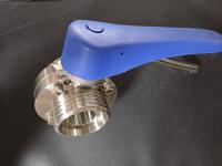 Затвор дисковый EPDM нар-нар резьба 3/4" Dn 20 PN8 AISI 304L нержавеющей стали