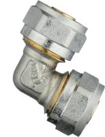 Фитинг обжимной для металлопластиковой трубы УГОЛ 26 х 26 TeRma (TRm) 