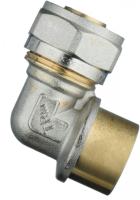 Фитинг обжимной для м/п трубы Угольник  16 х 1/2" Внутренняя резьба                                 