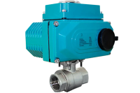 Кран шаровый муфтовый 1", AISI304 вн-вн резьба с электроприводом AC 220V (C-01), (2PC)