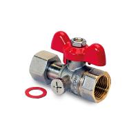 Кран шаровой для подключения манометра, ручка-бабочка, ВР/ВР 1/2                            PRO AQUA