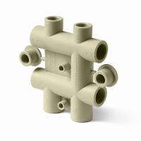 Распределительный блок для систем отопления Серый 25*20 PRO AQUA PP-R PA63010PG