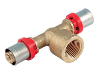 Тройник 50 х 3/4"х 50 пресс TIEMME Внутренняя резьба Металлопластик 1650130 / 1659G500550CZ