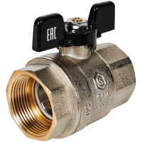 SVB-0002-200032 STOUT Кран шаровой полнопроходной, ВР/ВР, ручка бабочка 1 1/4"