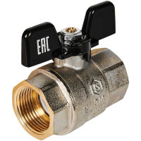 SVB-0002-200020 STOUT Кран шаровой полнопроходной, ВР/ВР, ручка бабочка 3/4"