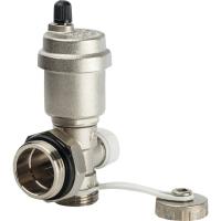 Регулируемый концевой фитинг с воздухоотводчиком и дренажным краном 1" STOUT   SMS-1000-010001 