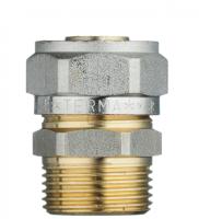 Обжимной фитинг для металлопластиковой трубы Соединитель  20 х 1/2" Наружная резьба