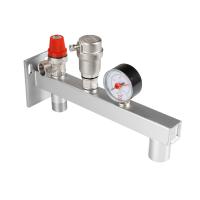 Группа безопасности стальная консольная (с манометрами 0-4 бар) VALTEC       Резьба 3/4" VT.495.0.3