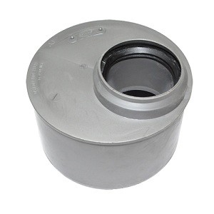 Переход пластиковый короткий DN 110x50мм  HTRK (таблетка) Ostendorf (Цвет Серый)    115725