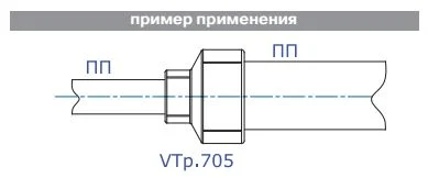 Муфта переходная PPR вн-вн VALTEC полипропиленовая VTp.705