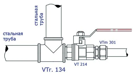 тройник переходно валтек