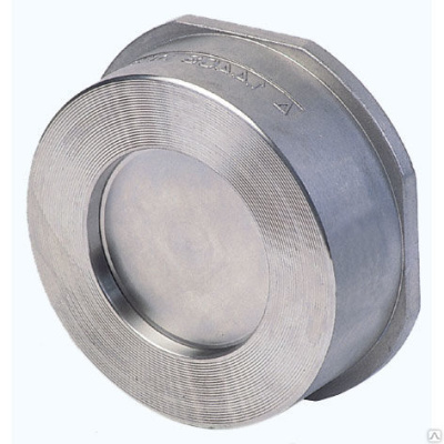 Клапан тарельчатый обратный межфланцевый 1" Ду 25  нержавеющий AISI 316