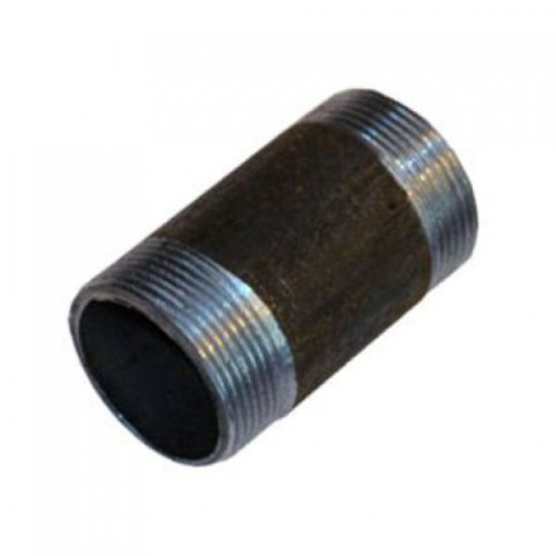 Бочонок черный Ø 1/2" резьба -Ду (15 х 100 мм условного прохода трубы  наружная наружная           