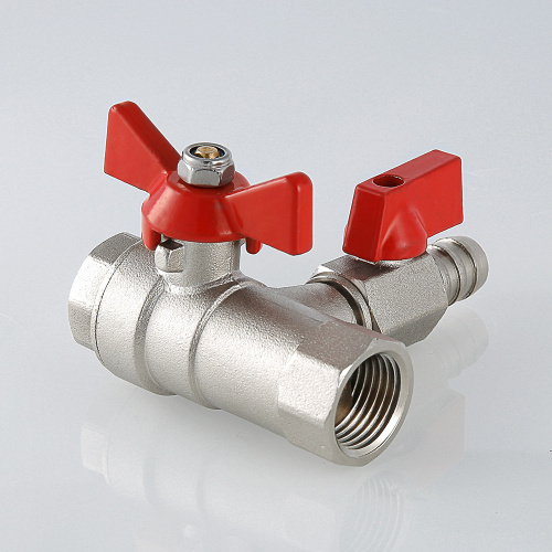 Кран шаровой с обратным клапаном и дренажом 1/2" VALTEC резьба внутренняя