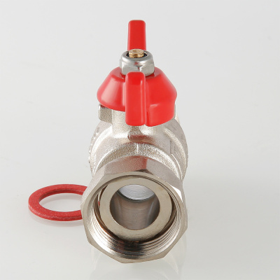 Кран шаровой с накидной гайкой 1/2" вн.-нар. VALTEC VT.260.N.0404