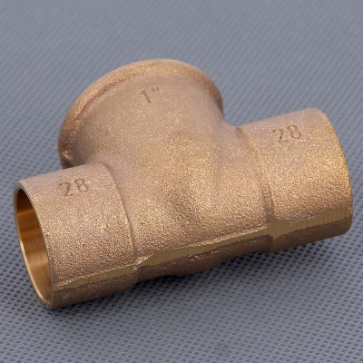 Тройник медь пайка Внутренняя резьба 35x3/4''  VIEGA