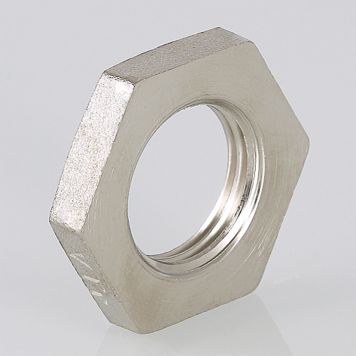 Контргайка ГОСТ 1/2" никелированная латунь                                     VTr.656.N.0004 VALTEC