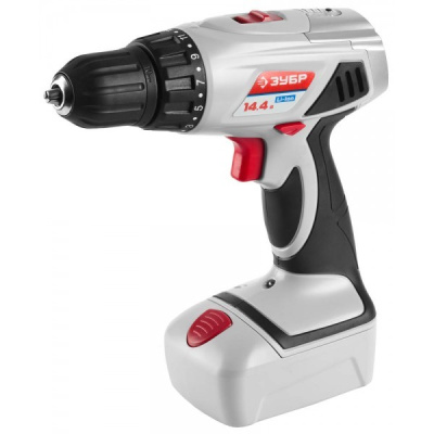 Дрель-шуруповерт аккумуляторная Li-ion 14,4 В,крутящий момент 40/20Hm,19 уровней +1 , КОМПЛЕКТ+,ЗУБР
