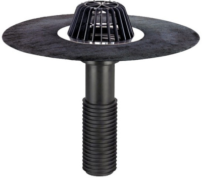 Воронка универсал HL69H/1 для DN110 с полимербитумным полотном,с уплотнитель. кольцами, вертикальная