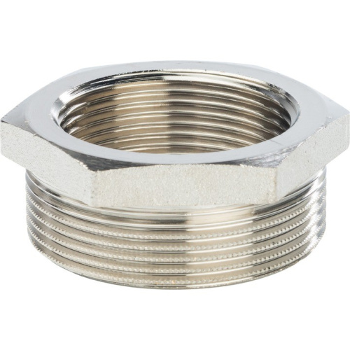 Фитинг STOUT Футорка 2 x 1,1/2  SFT-0029-002112 наружная - внутренняя резьба латунь никелированная