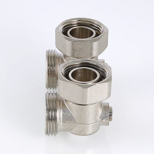 Узел для нижнего подключения  радиатора мультифлекс VALTEC угловой