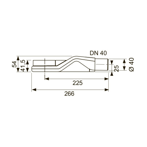 Сифон TECEdrainline «низкий» DN 40 боковой слив 0,5 л/c./ск             650004