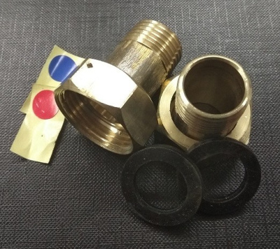 КМЧ для счётчика 1/2"  (комплект 2шт)  Ду15  сгоны+ прокладки