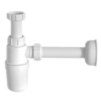 Сифон бутылочный без выпуска 1,1/4"с отводной трубой и отражателем McAlpine