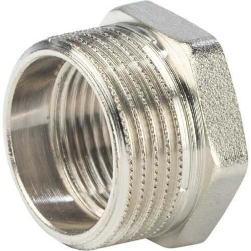 Фитинг STOUT Футорка 1/2 x 1/4   SFT-0029-001214 наружная - внутренняя резьба латунь никелированная
