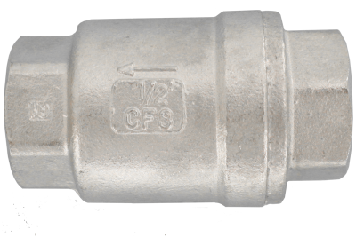 Клапан обратный муфтовый прямой 3/4" (DN20) AISI304 (CF8), PN40