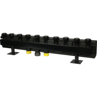 Стальной распределительный коллектор   5 отопительных контура DN 32 в изоляции SDG-0016-005005 STOUT