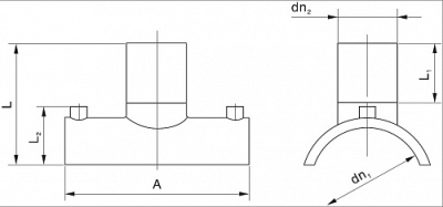 ROFITT (EZ90/063) Э.С. Седельный патрубок, PE100, SDR11, -90x63