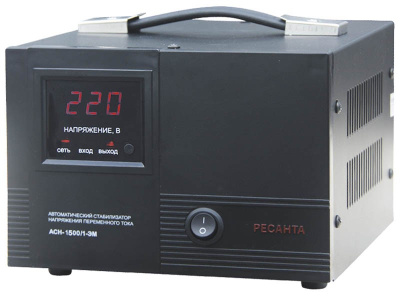 Стабилизатор АСН- 1500/1-ЭМ РЕСАНТА электромеханический 