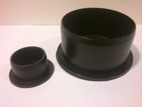 Заглушка канализационная черная Ø 108 (ДУ 100)