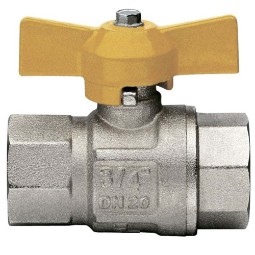 Газовый шаровый кран бабочка 1/2'' внутренняя-внутренняя резьба ITAP LONDON