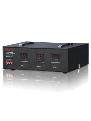 Стабилизатор трехфазный АСН- 3 000/3-ЭМ РЕСАНТА