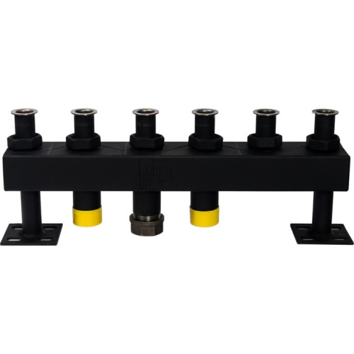 Стальной распределительный коллектор   3 отопительных контура DN 32 в изоляции SDG-0016-005003 STOUT