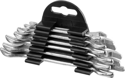 Набор рожковых ключей МЕХАНИК 8 предметов:6 - 19 мм , углеродистая сталь,оцинкованные