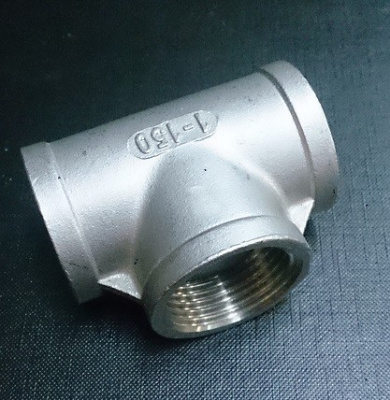 Тройник резьбовой Ду 10 (17,2 мм) AISI 316 из нержавеющей стали