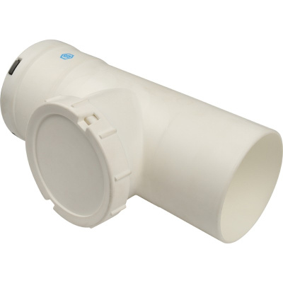 Ревизия для конденсационного дымохода 90° M-F Ø 80, м/п PP-FE STOUT