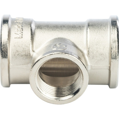 STOUT фитинг Тройник переходной 1 х3/4 х 1 SFT-0022-001341 внутренняя резьба латунь никели-й