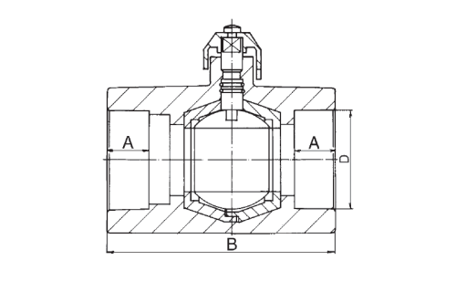 Кран DN 50 шаровый полипропиленовый                   FV-Plast Чехия (серый)          301050
