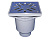 HL606SW/1 DN 110 решетка сталь 226х226мм Трапы серии PERFEKT, Гидрозатвор