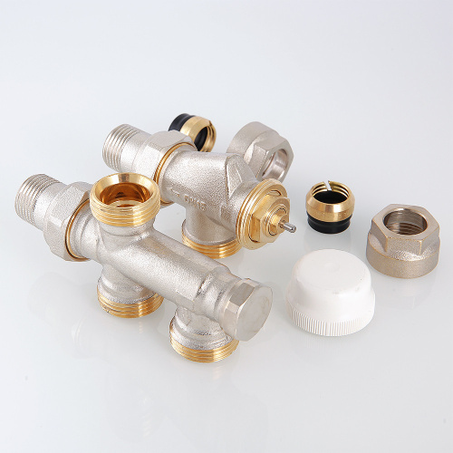 Термостатический узел для нижнего подкл. рад. Однотрубная система (комплект) 1/2"х50% VT.225K.N.E040