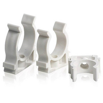 Клипса для электрической гофры 16 мм У.ПАК , цвет серый