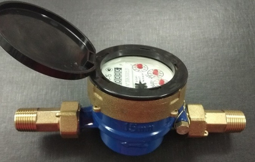 Счетчик воды ВКМ-25 (Росич) для ХВС L=160 мм МОКРОХОДНЫЙ одноструйный со сгонами  крыльчатый IP68