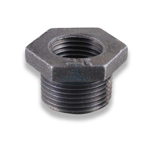 Футорка чугунная черная  Ø 3/4''x1/2"   ДУ (20 х 15) 