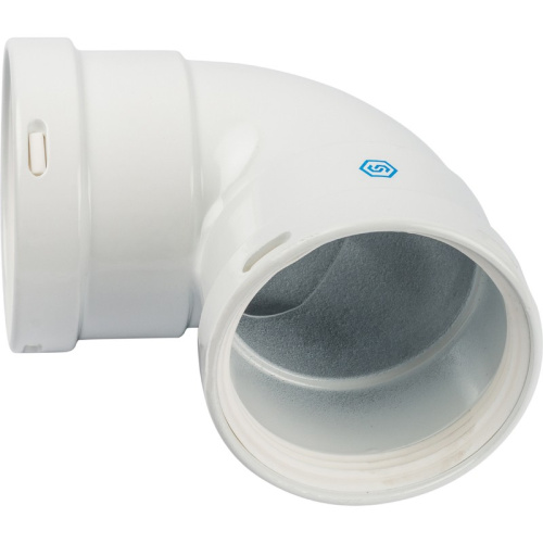 Угол для дымохода 90° F-F Ø 80 двухраструбный STOUT