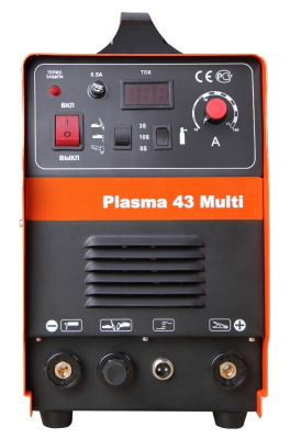Аппарат плазменной резки Plasma 43 Multi, CUT,TIG,MMA , 20-40А ,ПН 60%,Толщина резки стали до 11 мм