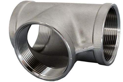 Тройник резьбовой Ду 100 (4") AISI 304 из нержавеющей стали